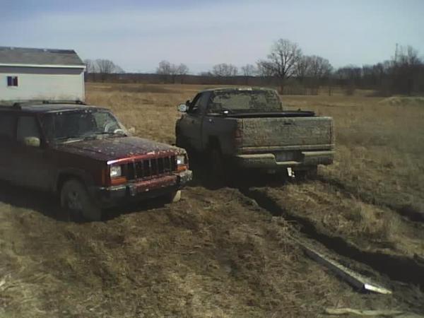 My XJ and my Dodge.......buried