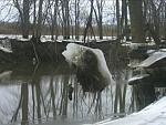 spoon river after the water receded in the winter