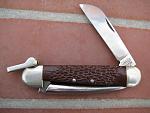 vintage camillus marine folder with wharncliff and marlin spike