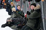 Me, Jan, Simone, shooting inside the shute of the Yukon Quest 2010.