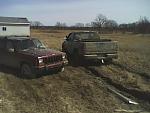 My XJ and my Dodge.......buried