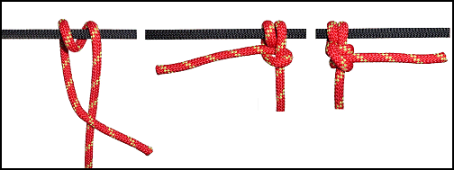 Figure 4-12. Round turn and two half hitches.
