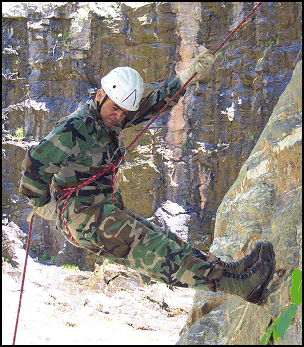 Figure 7-6. Seat-hip rappel.