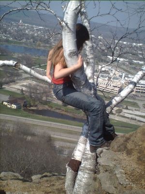 Me in a tree spring 2008