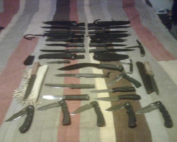 All of my Cold Steel knives.