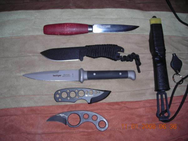 Neck knives.
