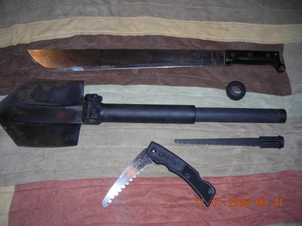 Field knives and stuff.