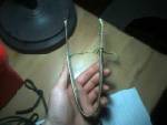 My old primitive tongs made with Yucca cordage.
