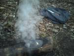 The steam from my container.