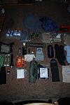 car kit 
Inner Sanctum  (see other pic) 
cap 
fleece jacket 
goretex shell 
emergency battery charger 
water 
space blanket 
3 mre's with heaters...