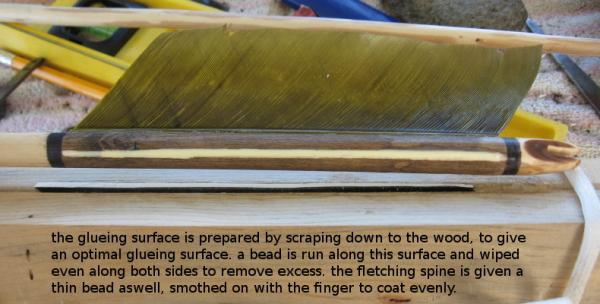 preparing shaft for glueup in the jig.