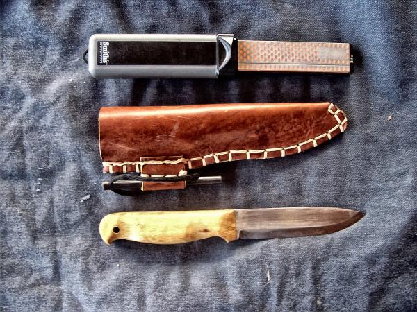 Handmade knife w/sheath
