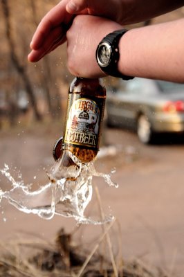 breaking a bottle with my hands