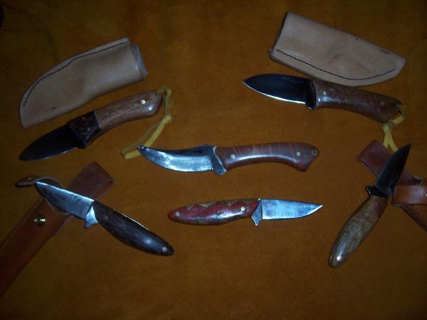 These are some of the first 10 I made.  I've got much better with sheaths