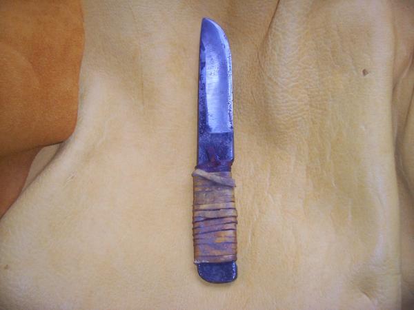 This has been my favorite test blade yet!  I made it quick and crude to test heat treats and I cant kill it!