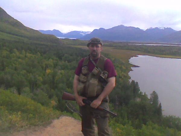 Kevin at Jim lake